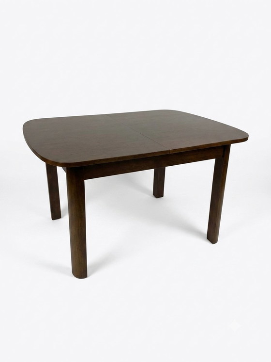Beautiful Vintage Extendable Dining Table | Dark Wood (125-178 cm) (photo 2 of 7)