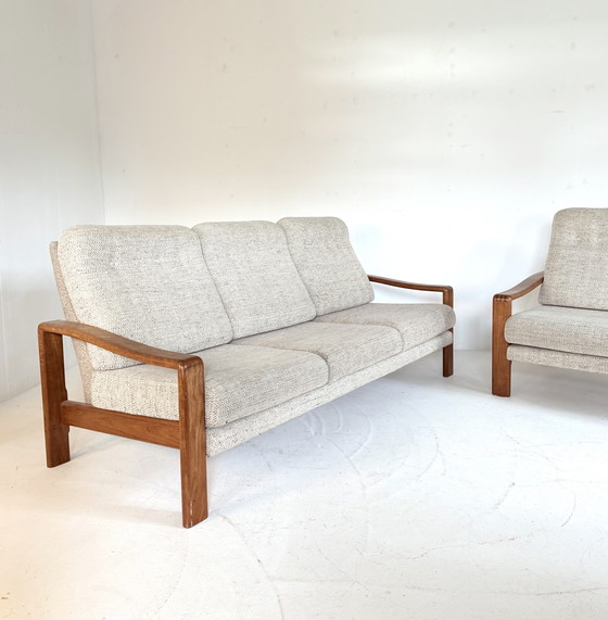 Image 1 of Set da soggiorno vintage a 2 e 3 posti EMC Møbler '70