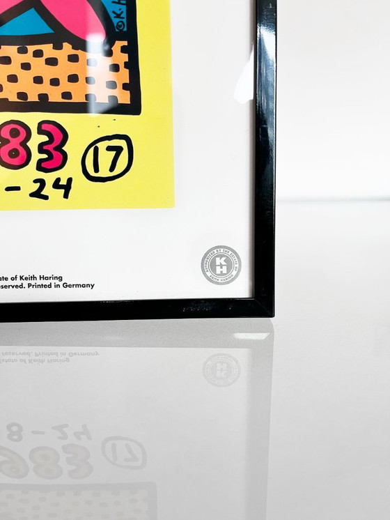 Image 1 of Vintage Keith Haring Montreux 1983 print, published under license in 1993.