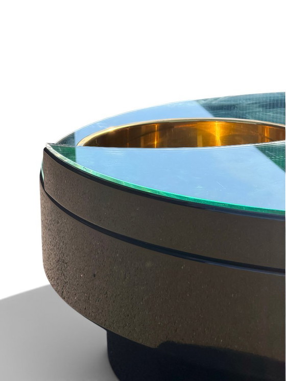 Yin Yang Willy Rizzo rotating coffee table, brass, 1970s – Wood (photo 9 of 17)