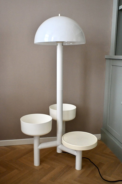 Floor lamp Ypma BV ‘Chantal’ with plant holders, space age 70s