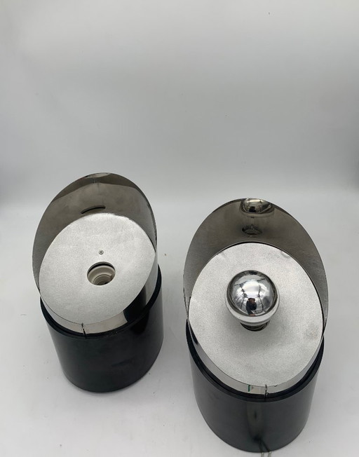 coppia lampade da parete, applique ditta luci 1970