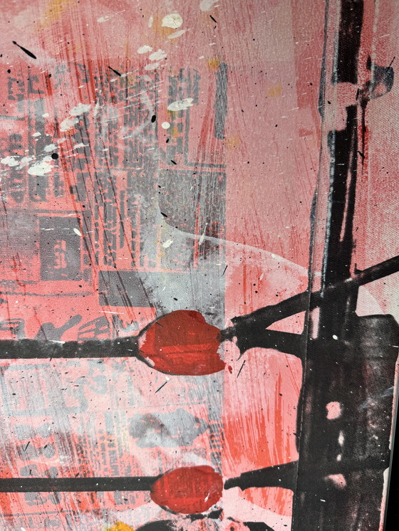 Image 1 of Ronald Chapeau - "Il più grande 1" - Muhammad Ali - Tecnica mista su tela incorniciata