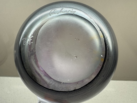 Image 1 of Vaso in vetro Hans Jürgen Richartz Studio – Collezione d'arte Richartz – anni '80
