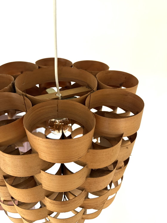 Image 1 of Vintage slatted pendant lamp, Hans Agne Jakobsson '60