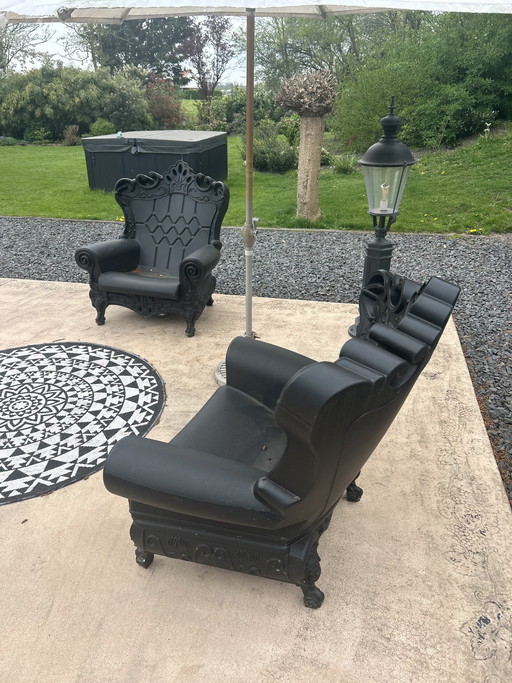 Sedie/troni da esterno in plastica