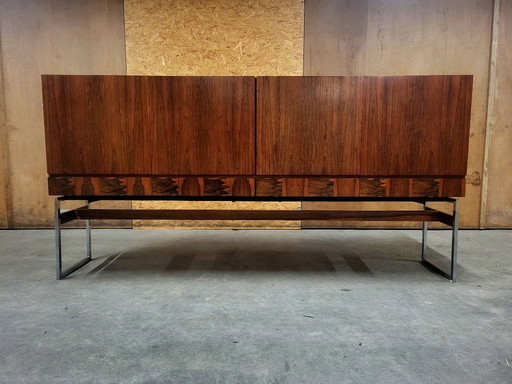 Aparador alto vintage de palisandro de la fábrica de muebles Aurora, 1960