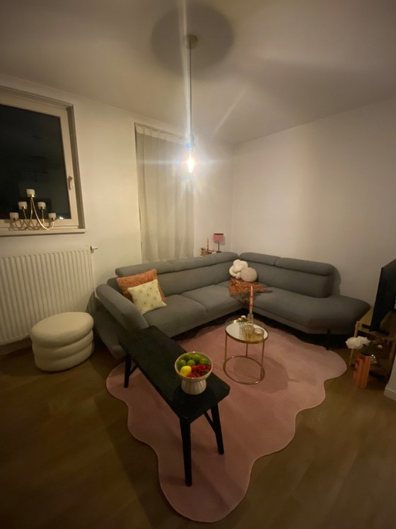 Graues Bouclé-Sofa Goossens – Ecksofas, Stoff (photo 7 of 8)