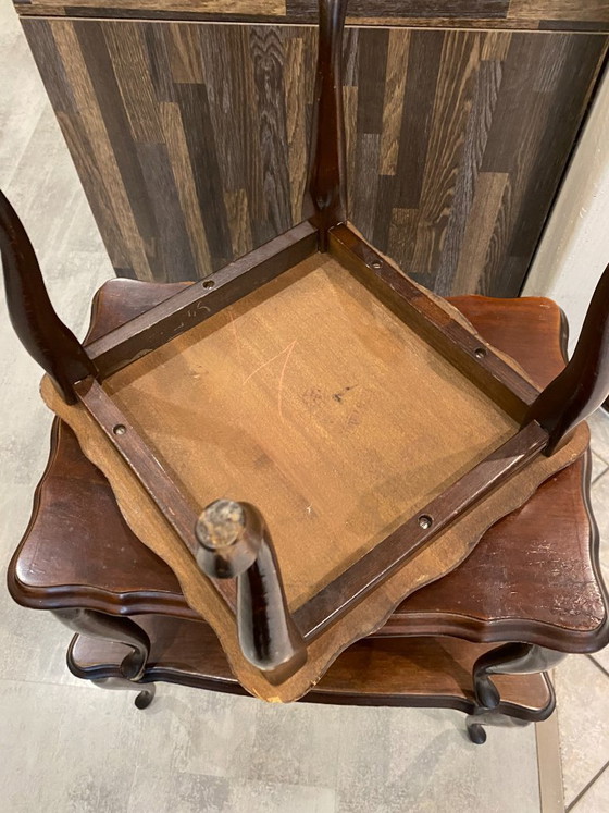 Image 1 of Ensemble de 3 tables basses gigognes rustiques style Louis XV 1950