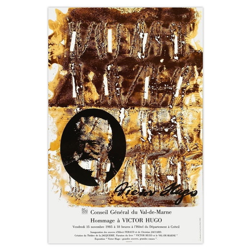Christian JACCARD Plakat Hommage an Victor Hugo 1985 – posters, Paper