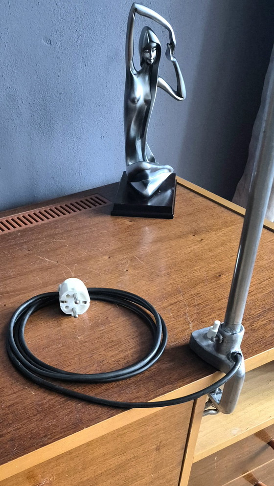 Image 1 of Unique Vintage Clam Lamp Original Kaiser idell 30s 40s