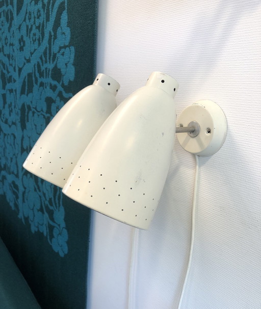 2 vintage wandlampjes van Philips