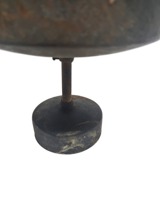Vintage Communist Pendant Lamp, Poland, 1970s – hanglampen, Glass, Metal (photo 2 of 5)