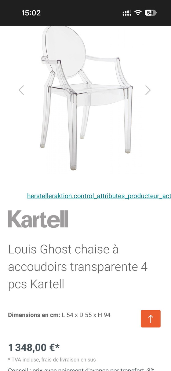 Image 1 of 2 Louis Ghost Stühle