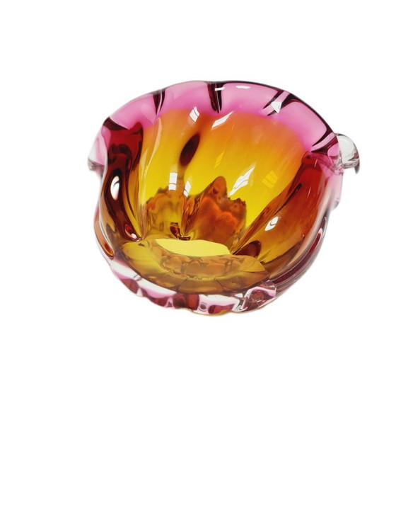 Bol décoratif de J. Hospodka pour la verrerie Chribska, Tchécoslovaquie, années 1960 – Chribska Glassworks (photo 8 of 13)