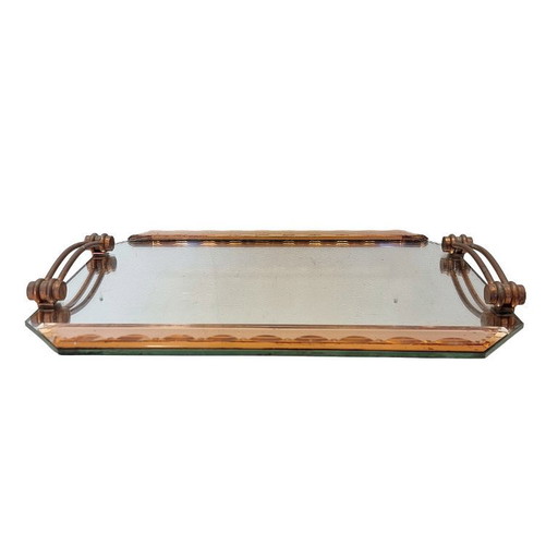 Französisches Art-Deco-Glastablett
