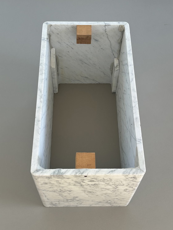 Image 1 of Vintage Carrara Bianco marble stone Italian coffee table 70s