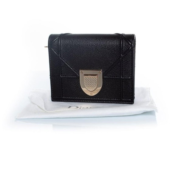 Image 1 of Dior, Diorama Folio wallet in black