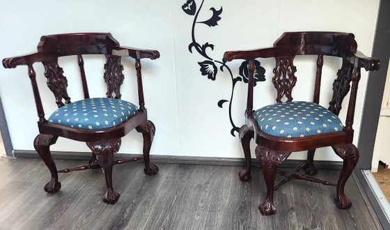 Image 1 of 2 Chippendale hoekstoelen