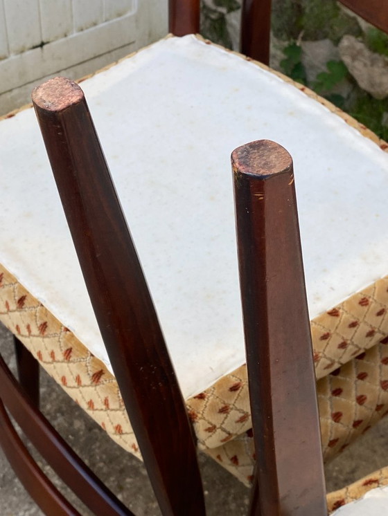 Image 1 of Set van 6 vintage Scandinavische stoelen uit de jaren 50 in palissanderhout.