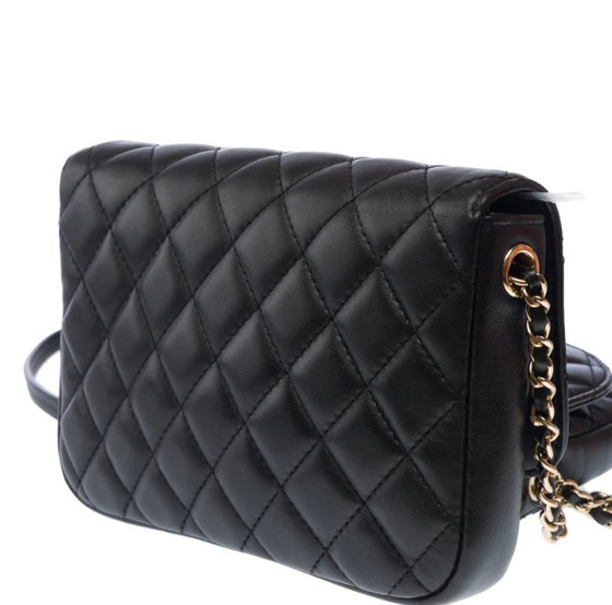 Image 1 of Borsa CHANEL Side Pack in pelle nera - 103216
