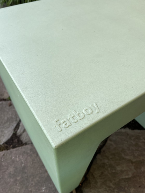 Image 1 of 2 asientos de hormigón Fatboy verde suave