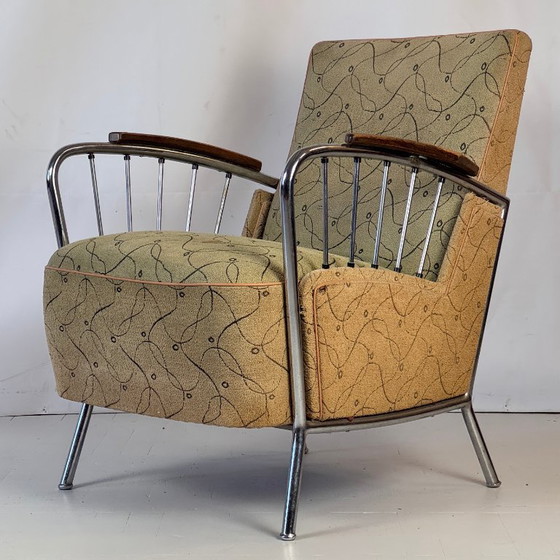 Image 1 of Sillón tubular József Peresztegi, años 60 - Raro diseño húngaro de mediados de siglo