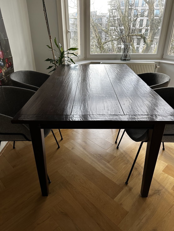 Image 1 of Table à manger classique en bois