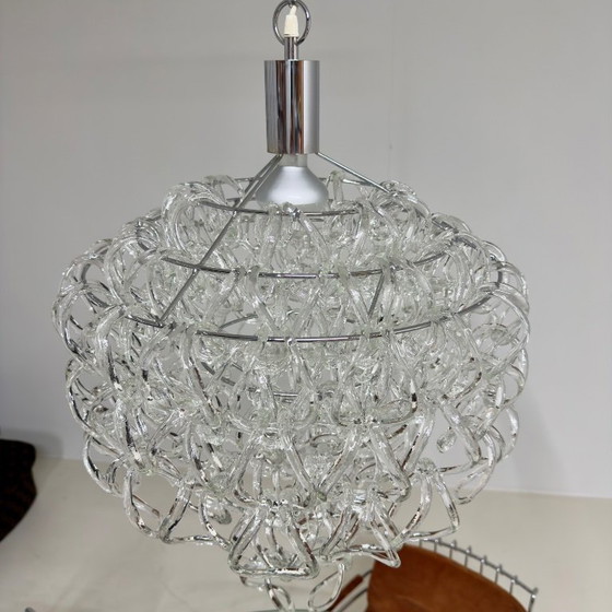 Image 1 of Vistosi “Giogali” hanglamp – Angelo Mangiarotti – Murano, Italië, 1967