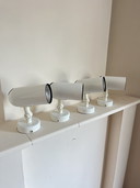 Set van 4 Vintage Retro Spots – Wit – Happy Light 1980