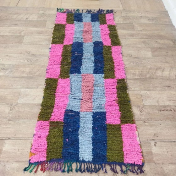 Image 1 of Berber-Wollläufer – Handgefertigt aus 100 % Wolle aus Marokko (206 × 85 cm)