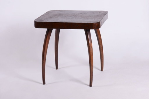 Gerestaureerde Art Deco "Spider"-tafel van J. Halabala, UP Závody, eikenhout, Tsjechië, jaren 1940. – bijzettafels, Wood