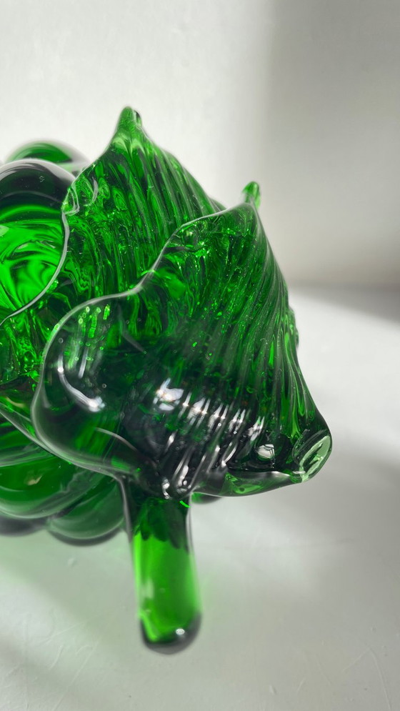 Image 1 of Vintage groene glazen druiventros