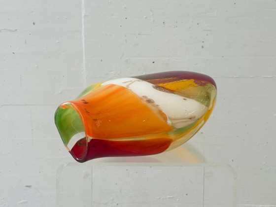 Image 1 of Jarrón de cristal de estudio de Mdina Glass Malta, década de 1970.