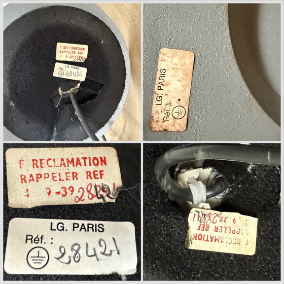 Image 1 of Magnifique Ensemble de 3 lampes Lucien Gau Paris