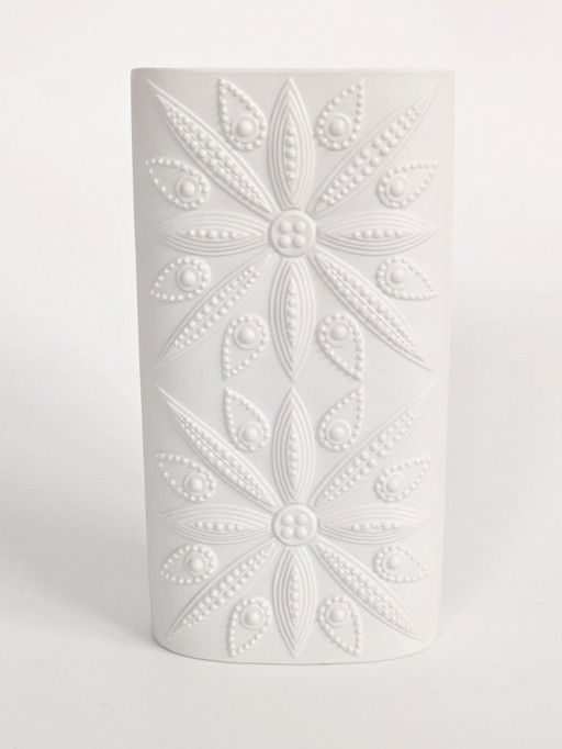 Midcentury Biscuit Porcelain Vase, Nanny Still for Heinrich, Germany, 1970s