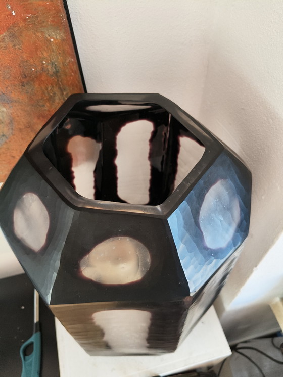 Image 1 of Bellissimo vaso/lampada a vento autunnale tagliato a mano della serie Octa