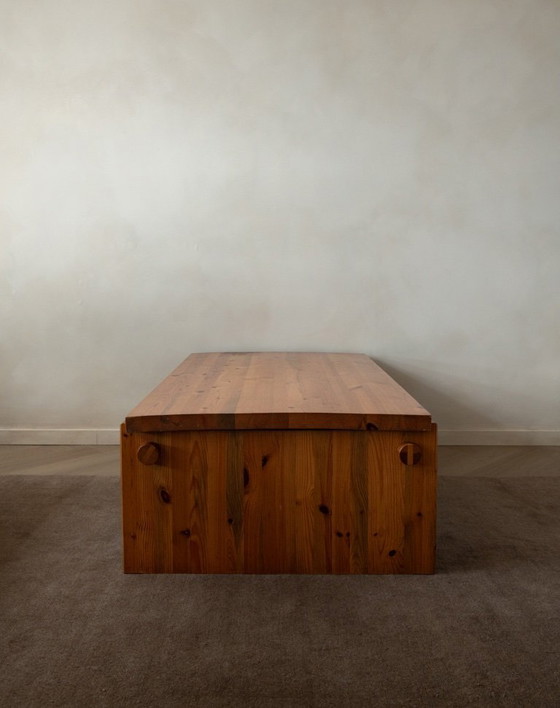 Image 1 of Vintage Dymling grenen salontafel van Yngve Ekström voor Swedese, Zweeds brutalistisch design, jaren 70.