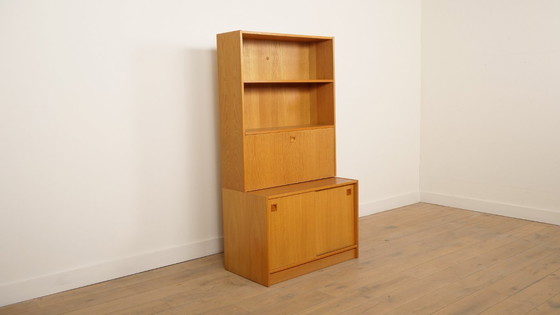 Image 1 of Armoire murale vintage | Bibliothèque | Chêne |