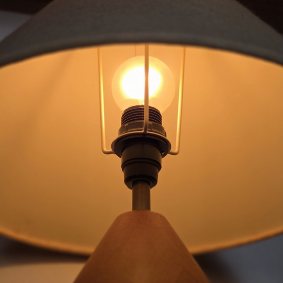 Image 1 of Kirk Copenhagen, vintage teak tafellamp, Deens design 70's