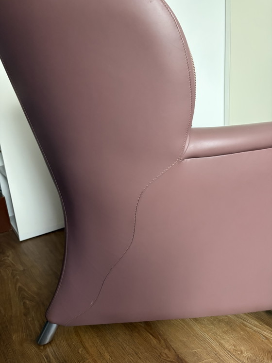 Image 1 of Fauteuil Leolux Excalibur avec pouf