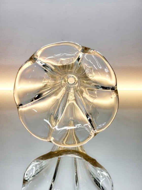 Image 1 of Val Saint Lambert Art deco Vase, Luxval Serie Modell Américain L, transparente Farbe, Belgien