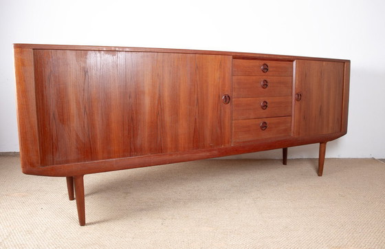 Image 1 of Deens teakhouten dressoir model 42 van Harry Østergaard voor Randers Mobelfabrik 1960.