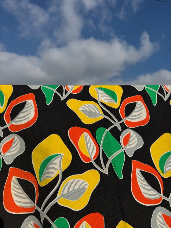 Colorful 70s Pop Curtains, Wall decoration, Cotton, Multi Color (photo 2 of 15)