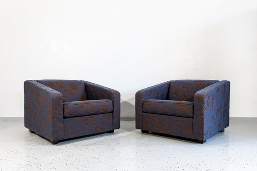 Poltrone geometriche vintage di Zfm, Polonia, anni '70, set da 2