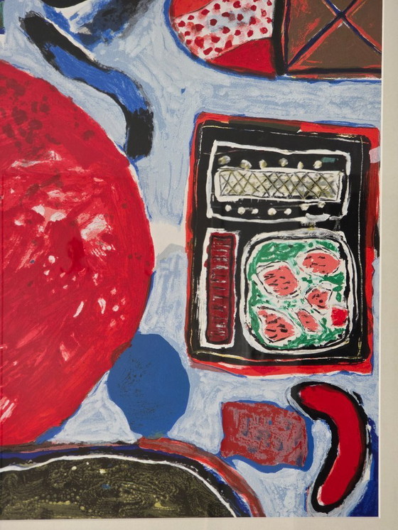 Image 1 of Corneille - Red Ball - Hand signed - 154/200 - 1990