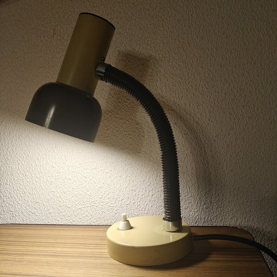 Image 1 of Vintage 1970s desk lamp with flexible gooseneck