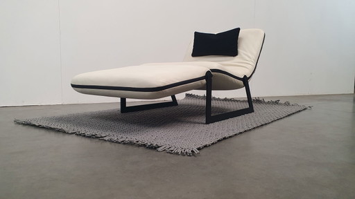 Busnelli Italy Tarcisio Colzani Leather Design Armchair Chaise Longue Daybed