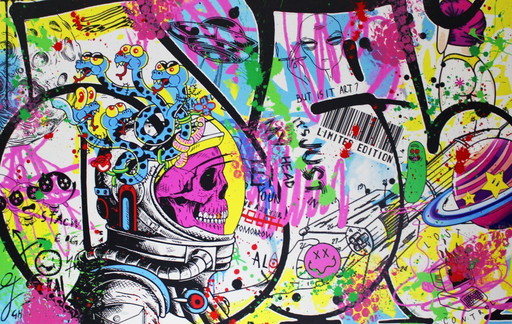 Nobless – “Artificial” – Original work – 70 x 110 cm (2024)