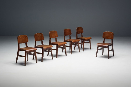 Image 1 of Zeldzame stoel "Tout Bois" Toegeschreven aan Jean Prouvé, Frankrijk, 1941